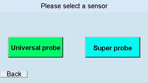 gpa 3000 display probe menu